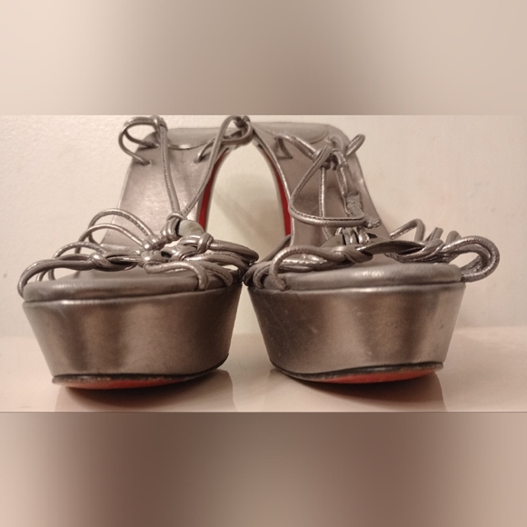 Christian Louboutin Metallic Sandals - Picture 5 of 15